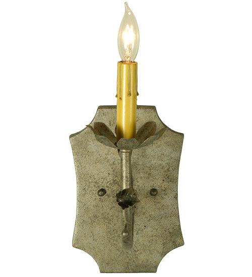 Meyda Lighting Lynda 6" Corinth Wall Sconce With Ivory Faux Candlelight