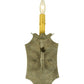 Meyda Lighting Lynda 6" Corinth Wall Sconce With Ivory Faux Candlelight