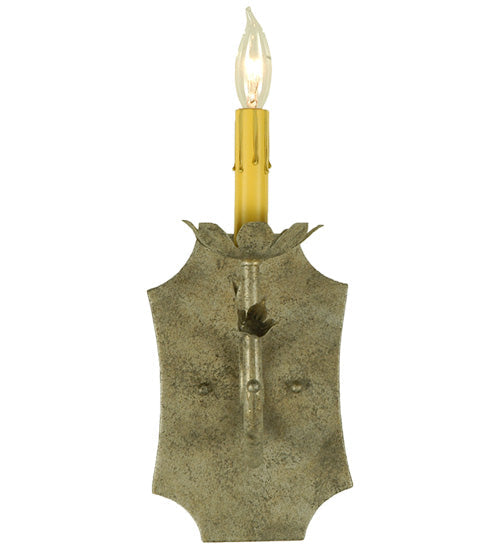Meyda Lighting Lynda 6" Corinth Wall Sconce With Ivory Faux Candlelight