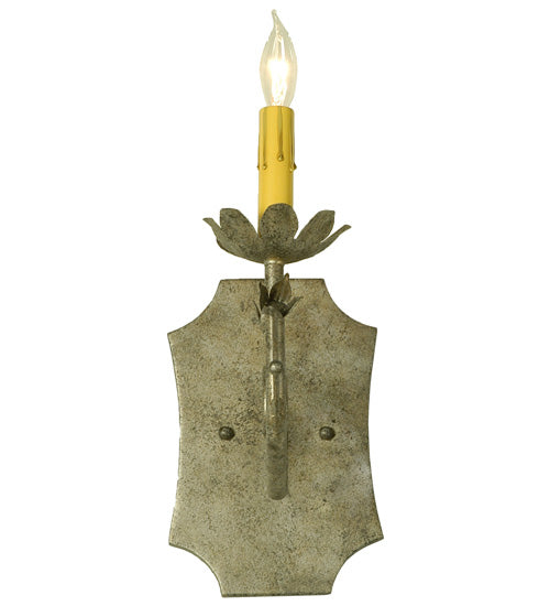 Meyda Lighting Lynda 6" Corinth Wall Sconce With Ivory Faux Candlelight