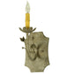 Meyda Lighting Lynda 6" Corinth Wall Sconce With Ivory Faux Candlelight