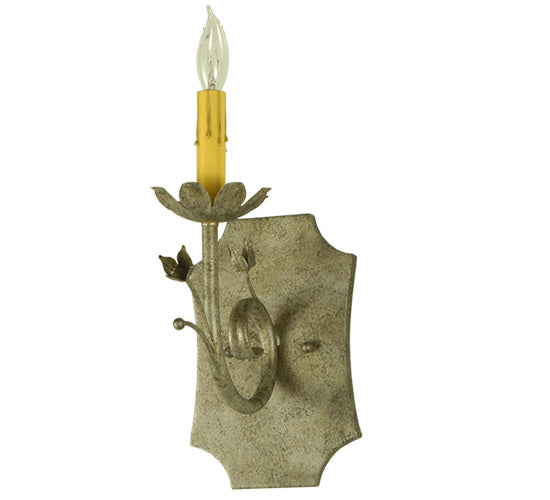 Meyda Lighting Lynda 6" Corinth Wall Sconce With Ivory Faux Candlelight