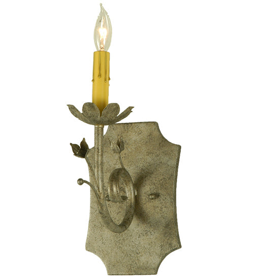 Meyda Lighting Lynda 6" Corinth Wall Sconce With Ivory Faux Candlelight