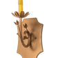 Meyda Lighting Lynda 6" Metallic Bronze Wall Sconce With Beige Natural Textrene Shade