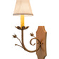 Meyda Lighting Lynda 6" Metallic Bronze Wall Sconce With Beige Natural Textrene Shade