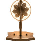 Meyda Lighting Lynda 6" Metallic Bronze Wall Sconce With Beige Natural Textrene Shade