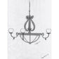 Meyda Lighting Lyre 96" 18-Light 8-Arm Light Burnished Brass Chandelier With Fleshtone Idalight Shade Glass