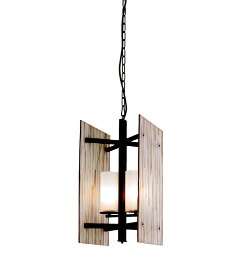 Meyda Lighting Macari 12" 2-Light Cajun Spice Pendant Light With Custom Acrylic Shade