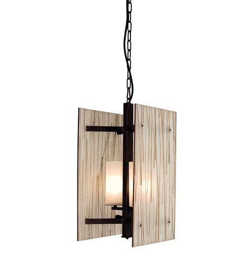 Meyda Lighting Macari 12" 2-Light Cajun Spice Pendant Light With Custom Acrylic Shade