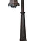 Meyda Lighting Mackintosh Leaf 20" Mahogany Bronze Desk Table Lamp With Multi-Colored Shade Glass