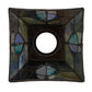 Meyda Lighting Mackintosh Leaf 7" Multi-Colored Stained Shade Glass