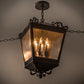 Meyda Lighting Madeline 23" 6-Light Timeless Bronze Pendant Light With Clear Seeded Shade Glass