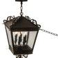 Meyda Lighting Madeline 23" 6-Light Timeless Bronze Pendant Light With Clear Seeded Shade Glass