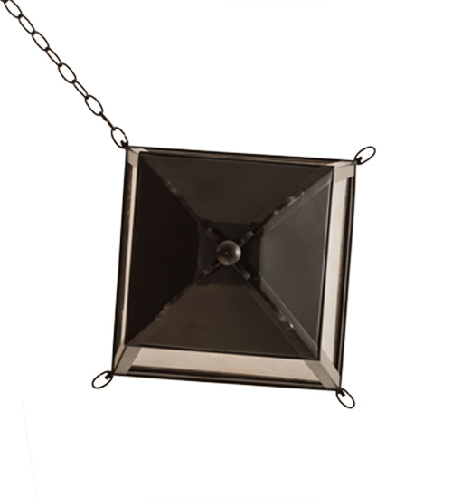 Meyda Lighting Madeline 23" 6-Light Timeless Bronze Pendant Light With Clear Seeded Shade Glass