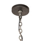 Meyda Lighting Madeline 30"Sq 10-Light Pewter Pendant Light With Rainstone Idalight Shade