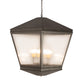 Meyda Lighting Madeline 30"Sq 10-Light Pewter Pendant Light With Rainstone Idalight Shade