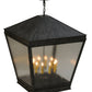 Meyda Lighting Madeline 43" 10-Light Antique Iron Gate Pendant Light With Clear Rainstone Idalight Shade Glass