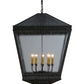 Meyda Lighting Madeline 43" 10-Light Antique Iron Gate Pendant Light With Clear Rainstone Idalight Shade Glass