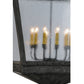Meyda Lighting Madeline 43" 10-Light Antique Iron Gate Pendant Light With Clear Rainstone Idalight Shade Glass