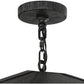 Meyda Lighting Madeline 43" 10-Light Antique Iron Gate Pendant Light With Clear Rainstone Idalight Shade Glass