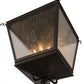 Meyda Lighting Madeline 45" 10-Light Blackwash Pendant Light With Clear Seeded Shade Glass