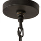 Meyda Lighting Madeline 45" 10-Light Blackwash Pendant Light With Clear Seeded Shade Glass