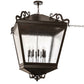 Meyda Lighting Madeline 45" 10-Light Timeless Bronze Pendant Light With Clear Seeded Shade Glass
