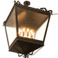 Meyda Lighting Madeline 45" 10-Light Timeless Bronze Pendant Light With Clear Seeded Shade Glass