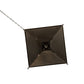 Meyda Lighting Madeline 45" 10-Light Timeless Bronze Pendant Light With Clear Seeded Shade Glass