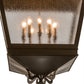 Meyda Lighting Madeline 45" 10-Light Timeless Bronze Pendant Light With Clear Seeded Shade Glass