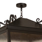 Meyda Lighting Madeline 45" 10-Light Timeless Bronze Pendant Light With Clear Seeded Shade Glass
