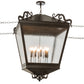 Meyda Lighting Madeline 45" 10-Light Timeless Bronze Pendant Light With Clear Seeded Shade Glass