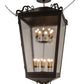 Meyda Lighting Madeline 46" 16-Lights Timeless Bronze Pendant Light With Clear Seeded Shade Glass
