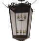Meyda Lighting Madeline 46" 16-Lights Timeless Bronze Pendant Light With Clear Seeded Shade Glass