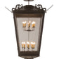Meyda Lighting Madeline 46" 16-Lights Timeless Bronze Pendant Light With Clear Seeded Shade Glass