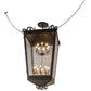 Meyda Lighting Madeline 46" 16-Lights Timeless Bronze Pendant Light With Clear Seeded Shade Glass
