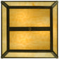 Meyda Lighting Madera 22" 3-Light Oil Rubbed Bronze Flush Mount Light With Beige Art Shade Glass