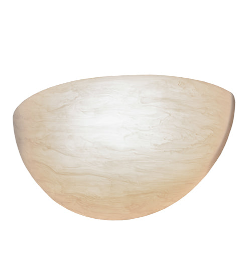 Meyda Lighting Madison 12" Gloss White Wall Sconce With Fleshtone Idalight Shade