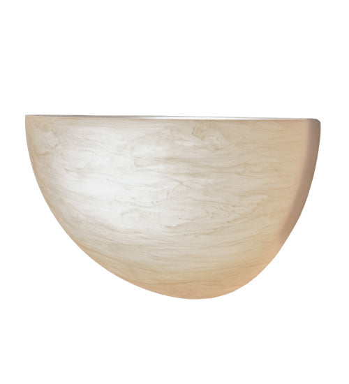 Meyda Lighting Madison 12" Gloss White Wall Sconce With Fleshtone Idalight Shade