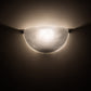 Meyda Lighting Madison 19" Textured Black Wall Sconce With White Angelwing Idalight Shade
