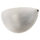 Meyda Lighting Madison 19" Textured Black Wall Sconce With White Angelwing Idalight Shade