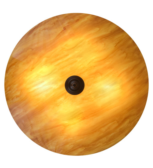 Meyda Lighting Madison 24" 4-Light Timeless Bronze Semi-flush Mount Ceiling Light With Ambra Sienna Idalight Shade