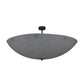 Meyda Lighting Madison 247932 60" 12-Light Nickel Semi-flush Mount Light With Whitestone Idalight Shade