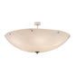 Meyda Lighting Madison 247932 60" 12-Light Nickel Semi-flush Mount Light With Whitestone Idalight Shade