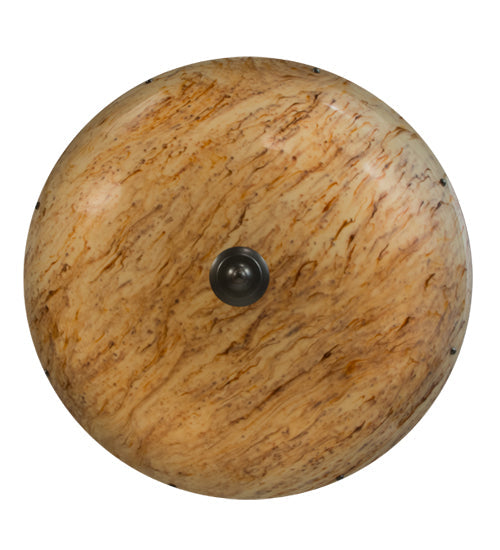 Meyda Lighting Madison 36" 8-Light Nickel Semi-flush Mount Ceiling Light With Beige Travertine Idalight Shade Glass