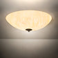 Meyda Lighting Madison 42" 10-Light Oil Rubbed Bronze Flush Mount Light With Beige Frosted Botticino Idalight Shade