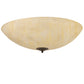 Meyda Lighting Madison 42" 10-Light Oil Rubbed Bronze Flush Mount Light With Beige Frosted Botticino Idalight Shade