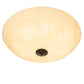 Meyda Lighting Madison 42" 10-Light Oil Rubbed Bronze Flush Mount Light With Beige Frosted Botticino Idalight Shade