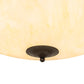 Meyda Lighting Madison 42" 10-Light Oil Rubbed Bronze Flush Mount Light With Beige Frosted Botticino Idalight Shade