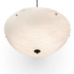 Meyda Lighting Madison 44" 8-Light Textured Black Inverted Pendant Light With Whitestone Idalight Shade